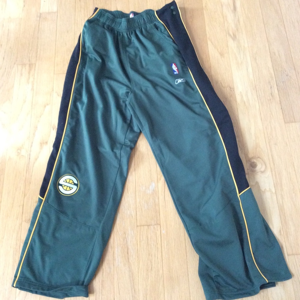 Authentic NBA Warmup TearAway Pants Seattle Sonics
